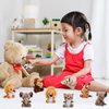 12 Pieces Mini Stuffed Forest Animals Jungle Animal Plush Toys in 4.8 Inch Cute Plush Elephant Lion Giraffe Tiger Plush for Animal Themed Parties Student Achievement Award (Sitting)