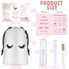 60PCS Lash Shampoo Bottles and Brushes Set, 10pcs Foam Pump Dispenser, 10pcs Nose Pore Deep Cleaning Brush, 10pcs Eyelash Extension Tube Brush, 10pcs Extension Aftercare Instructions Cards, 10pcs Lash