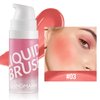Kyannkara Liquid Blush Makeup Cream Blush For Cheeks Natural Glossy Face Cream Blush Makeup Velvet Texture(03#)