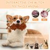 JMZDS&JL Dog Squeak Toys, Puppy Teething Toy, Dog Chewing Toys for Puppies, Medium Size Dogs, Plush Stuffed Crinkle Pet Chew Toys, Texture Exploration, Stuffed Animals for Dogs.（6pack）