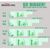 BEIDOU-PAC 100% Compostable Trash Bags, 3 Gallon Compost Bags Small Kitchen Trash Bags with Handle, 100 Count Sturdy Biodegradable Garbage Bags Food Scrap Waste Bags, ASTM D6400, US BPI Certified