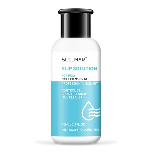 SULLMAR Slip Solution Liquid Poly Nail Gel Slip Solution for Poly Nail Gel Nails Slip Solution for Poly Nail Gel Nails Nail Slip Solution (40ml/1.35FL.OZ)