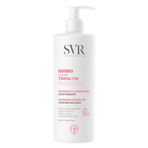 SVR Topialyse Cream - Nourishing & Soothing Face & Body Cream for Dry Sensitive Skin - Moisturizer for Babies (Except Premature), Kids and Adults - Intense Hydration with Shea Butter, 13.5 fl.oz.