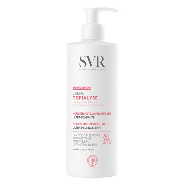 SVR Topialyse Cream - Nourishing & Soothing Face & Body Cream for Dry Sensitive Skin - Moisturizer for Babies (Except Premature), Kids and Adults - Intense Hydration with Shea Butter, 13.5 fl.oz.