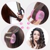 AUEAR, 12 Pack 2.5 Inch Jumbo Hair Curlers Roller Rollers Self Grip Hair Curlers for Long Hair Rose Red
