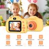 Mafiti Kids Camera 26MP HD Selfie Digital Camera for Kids,Portable Toddler Camera Toy with 1080P Video,Birthday Xmas Gift for 3-8 Year Old Girl,Orange