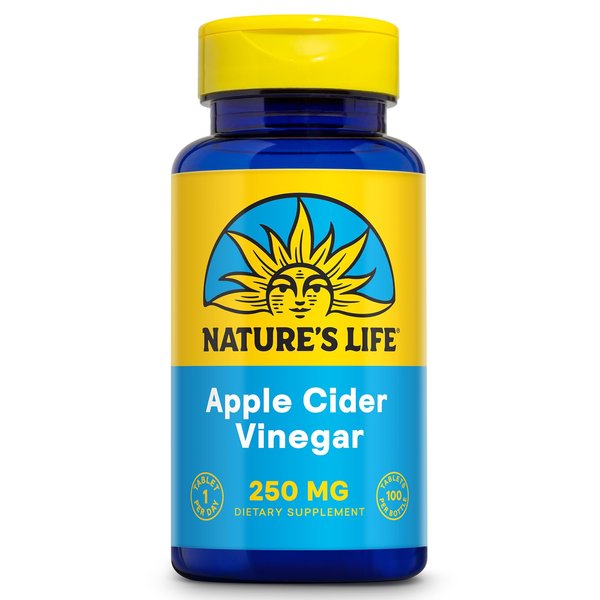 Nature's Life Apple Cider Vinegar Tablets, 250 Mg, 100 Count