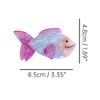 Cute Fish Hair Clip,Acetate Claw Clips,Hair Clips for Women,Fuchisa