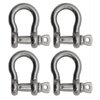 Extreme Max 3006.8324.4 BoatTector Stainless Steel Anchor Shackle - 1/2", 4-Pack, Silver