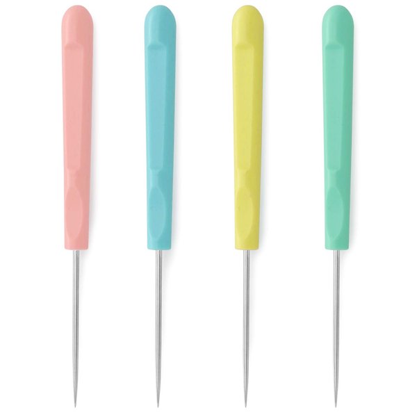 4Pcs Sugar Stir Needle Scriber Needle Cookie Decorating Supplies Tool 5.2 Inches