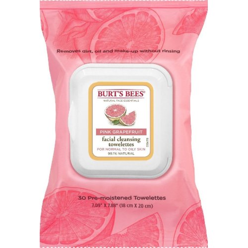 Burts Clnse Towelette Gra Size 30ct Burts Cleasing Towel Pink Grapefruit 30ct (3 pack)