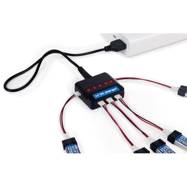SummitLink 150mah 1s 3.7v 25c Lipo Battery (5 Port Charger) (1 Set)