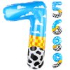 40 Inch Number 7 Balloon Blue Clouds Cartoon Story Balloons Toy Inspired Story Party Supplies for Birthday Party Garland Arch Kit Farm Party Favor (Number 7)