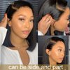 Nadula Bye Bye Knots Bob Wig Human Hair Pre-Bleached Invisible Knots 7x5 HD Lace Front Put on and Go Glueless Short Bob Wigs Pre Plucked Pre Cut Hairline 180% Density 10inch