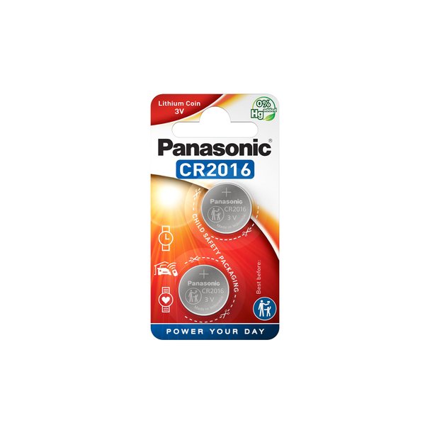 Panasonic Specialist Lithium Coin Batteries Cr2016L X 2 Panasonic