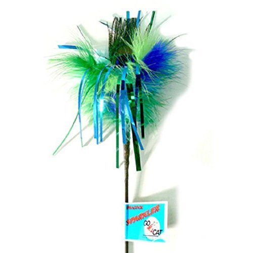 Peacock Sparkler Cat Toy 36" Long
