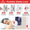 AceMining Portable Door Lock Home Security Door Lock Travel Lockdown Locks for Additional Safety and Privacy Perfect for Traveling Hotel Home Apartment College - 4 Pack