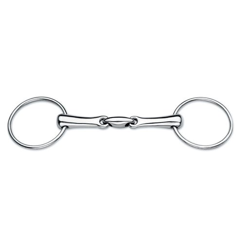 Korsteel JP Stainless Steel Oval Link Loose Ring Snaffle Bit, 5"