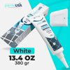 PentaUSA Tile Grout - Grout Filler Repairs Renews Tube, Fast Drying Grout Repair Kit, Odorless Grout Paint, Advanced Formula - Restore and Renew Grout Line (13.4 Oz - 380 Gr) (White, 13.4 Oz)