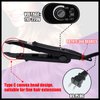 Fusion Hair Extensions Tools Keratin Hair Extension Tools Fusion Heat Iron Hair Extensions Heat Tool with Fusion Glue Protector Templates Hair Clips Finger Protector 2 Bags Keratin Glue Granule