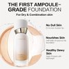 Carslan Sheer Liquid Foundation With Hydrating Serum, 24H Long-Lasting Moisturization, Medium Full Coverage, Anti-Aging, Build Dewy Health Skin, P02 Classic Ivory, 1 FlOz
