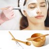 Face Mask Bowl with Face Mask Brush Applicator,Facial Mask Bowl and Brush Kit,Bowl,Spatula,Brush,Spoon,Facial Sponge, Silicone Brush,Measuring Cup (yellow-blue)
