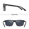 MERRY'S Rectangular Polarized Sports Sunglasses for Men Women Cycling Driving Fishing UV400 Protection S8225