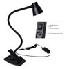 CeSunlight Clamp Desk Lamp, Clip on Reading Light, 3000-6500K Adjustable Color Temperature, 6 Illumination Modes, 10 Led Beads (Black)