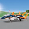 LEGO® Creator 3in1 Supersonic Jet 31126 Building Kit; Build a Jet Plane and Rebuild It into a Helicopter or a Speed Boat Toy