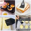 4 Pack Pastry Brush-Basting Brush Pastry Brushes for Baking, Silicone Basting Brush, Basting Oil Brush with Boar Bristles and Beech Hardwood Handles for Kitchen, Grilling and Spreading Oil, BBQ Sauce
