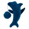 Catnip Infused Crinkle Shark Kicker Cat Toy