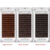 Scala Thickness 0.10mm C Curl Light Brown/Dark Brown/Black-Brown False lashes Individual Eyelash Extension Natural False Eyelashes (9mm, Dark Brown)