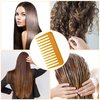 Mini Wide Tooth Comb, Small Travel Detangling Comb Pocket Curly Hair Comb Portable Styling Comb Shower Wet Comb for Women, Beard Comb for Men, No Handle Desigh (1 Pack）