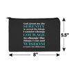 GRAPHICS & MORE Serenity Prayer Courage Wisdom Makeup Cosmetic Bag Organizer Pouch