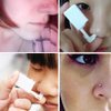 Silver Angel Nose Piercing Kit Gold Color 20G Nose Stud Disposable 16L Steel Needles Piercing Safety Self Body Piercing Kit Tool (1 Pack)