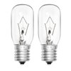 Belleone 2pcs Microwave Bulb WB36X10003-125V 40W Oven Light Bulb Compatible with GE LG Frigidaire Kenmore, Universal Type Stove Incandescent Warm White Light Lamp Replacement E17 Base Socket