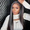tobasew Wear and Go Glueless Wigs Human Hair Pre Plucked Pre Cut for Beginners No Glue 4x6 HD Lace Pre Cut Wig Straight Lace Frontal Human Hair Wigs Lace Closure Wigs 180% Density 24 Inch