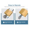 Puroma 1 Pack Keyed Padlock Waterproof Solid Brass Lock, 2.6 Inch Padlock with Keys for Sheds, Storage Unit School Gym Locker, Fence, Toolbox, Hasp Storage