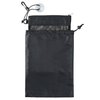 YUMA Active Shower Bag Tote, Mesh Caddy Toiletry Organizer 12”L x 9”W, Compact and Lightweight With Suction Cup, Cord for Hanging, Zipper and Drawstring Pouch 14”L x 10”W, Black