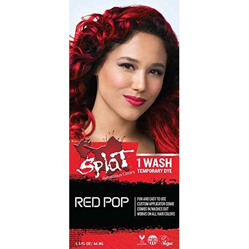 Splat 1 Wash Temporary Hair Dye (Red Pop)