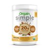 Orgain Organic Simple Vegan Protein Powder, Peanut Butter - 20g Plant Based Protein, Made with Fewer Ingredients, No Stevia or Artificial Sweeteners, Gluten Free, Dairy Free, Soy Free - 1.25lb