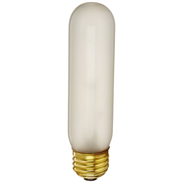 Bulbrite Incandescent T10 Medium Screw Base (E26) Light Bulb, 25 Watt, Frost