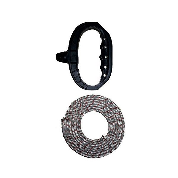 Yaciw 5mm Diameter Recoil Starter Rope (7 Feet) and Big Snow Blower Starter Handle 2 Piece Bundle
