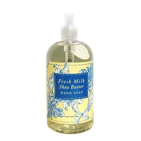 Greenwich Bay Trading Co Fresh Milk Scented Liquid Hand Soap in Beautiful Packaging - 16 Ounce Bottle (Fresh Milk Shea Butter)