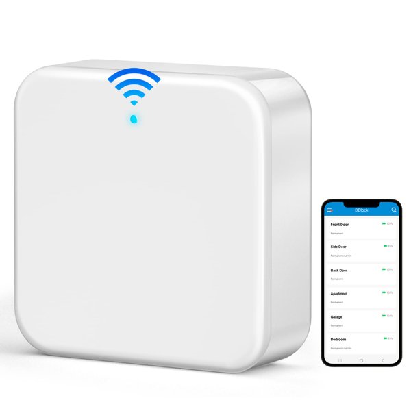 Veise G2 Gateway, Smart Lock WiFi Gateway, Paired with Smart Door Lock to Realize APP Remote Control, Compatible with DD Lock APP and TT Lock APP