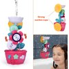 16Pcs Bath Toys for Toddlers, Flower Waterfall Water Station Garden Squirter Toys, Stacking Cups Watering Can Shower Toy,Fun Bath Time Toys for Kids Girls and Boys Age 1-5