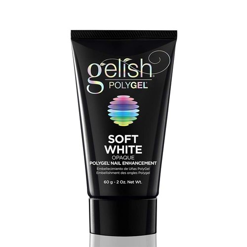 Gelish PolyGel Brand Nail Enhancement, Acrylic Nails, Nail Tips For Acrylic Nails, Acrylic Nail Tips, Soft White, 2 oz