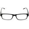 Foster Grant Men's Sloan Square Reading Glasses, Black/Transparent, 59 mm + 1.25