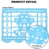 Qpout 2pcs Mexican Fiesta Party Felt Banner Dia De Los Muertos Day of The Dead Fiesta Hanging Banner Cinco de Mayo Papel Picado Fiesta Banner Cino de Mayo Party Decorations(7.8 * 5.9 inch)