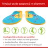 Footlogics Fun Kids Orthotic Shoe Insoles with Arch Support for Children’s Heel Pain (Sever’s Disease), Growing Pains, Flat Feet - Children’s, Pair (Small Kids 11-13, Yellow)
